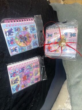 Stitch Spiral Mini Notebooks - Pink & Blue Set